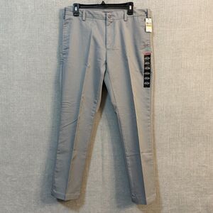 NWT Van Heusen Flex Straight Fit Flat Front Khaki Men's Dress Pants 33W x 30L